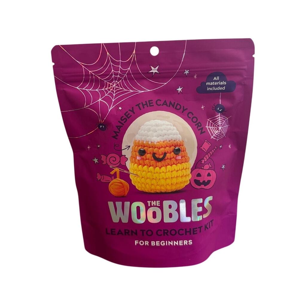 *Sold out online* Woobles Maisey the Candy Corn Collectible Crochet Kit - Sealed
